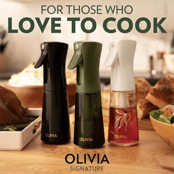 Multifunctional Atomizing Oil Spray Bottle for Kitchen Special Glass Oil Control Pot for Air Fryer BBQ Salad