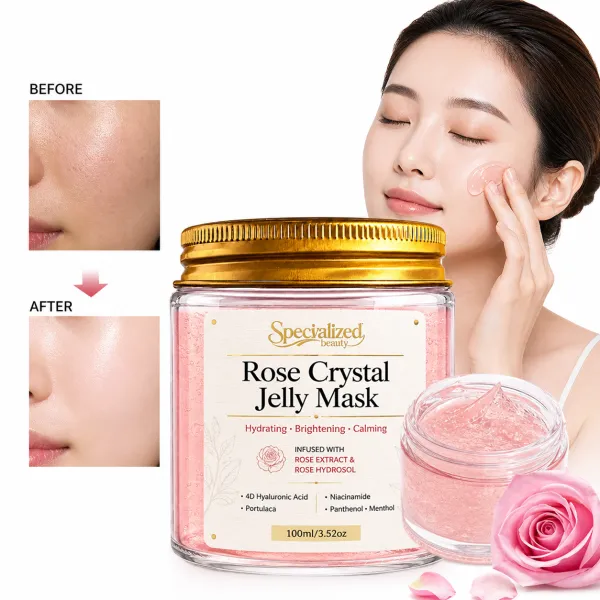 Rose Ice Crystal Mask - Moisturizing Jelly Gel Mask - Brightening and Moisturizing